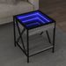 Table basse avec LED Infinity sonoma gris 40x40x49 cm - Photo n°1