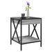 Table basse avec LED Infinity sonoma gris 40x40x49 cm - Photo n°5