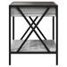 Table basse avec LED Infinity sonoma gris 40x40x49 cm - Photo n°7