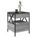 Table basse avec LED Infinity sonoma gris 40x40x51 cm - Photo n°5