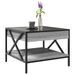 Table basse avec LED Infinity sonoma gris 50x50x38 cm - Photo n°5