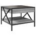 Table basse avec LED Infinity sonoma gris 50x50x38 cm - Photo n°8