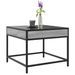 Table basse avec LED Infinity sonoma gris 50x50x41 cm - Photo n°5