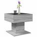 Table basse avec LED sonoma gris 50x50x45 cm bois d'ingénierie - Photo n°5