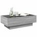 Table basse avec LED sonoma gris 90x50x30 cm bois d'ingénierie - Photo n°5