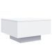 Table basse avec lumières LED blanc 55x55x31 cm - Photo n°3