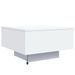 Table basse avec lumières LED blanc 55x55x31 cm - Photo n°9