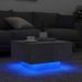 Table basse avec lumières LED gris béton 55x55x31 cm - Photo n°4