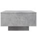 Table basse avec lumières LED gris béton 55x55x31 cm - Photo n°8