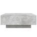 Table basse avec lumières LED gris béton 80x80x31 cm - Photo n°7