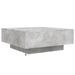 Table basse avec lumières LED gris béton 80x80x31 cm - Photo n°9