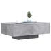 Table basse avec lumières LED gris béton 85x55x31 cm - Photo n°5