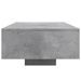 Table basse avec lumières LED gris béton 85x55x31 cm - Photo n°6