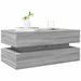 Table basse avec lumières LED gris sonoma 90x50x40 cm - Photo n°6