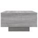 Table basse avec lumières LED sonoma gris 55x55x31 cm - Photo n°7