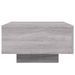 Table basse avec lumières LED sonoma gris 55x55x31 cm - Photo n°8