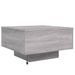 Table basse avec lumières LED sonoma gris 55x55x31 cm - Photo n°9