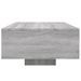 Table basse avec lumières LED sonoma gris 85x55x31 cm - Photo n°6