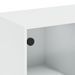 Table basse avec portes en verre blanc 102x50x42 cm - Photo n°10
