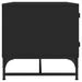 Table basse avec portes en verre noir 68,5x50x50 cm - Photo n°6