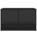 Table basse avec portes en verre noir 68x50x42 cm - Photo n°6