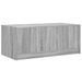 Table basse avec portes en verre sonoma gris 102x50x42 cm - Photo n°8