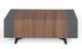Table basse avec rangement marron et anthracite avec des pieds bois noir Kalieto 110 cm - Photo n°4