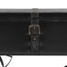 Table basse avec roulettes noir 110x52x43 cm bois d'ingénierie - Photo n°6