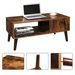 Table basse avec une niche marron vintage style industriel Kaza 100 cm - Photo n°5
