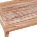 Table basse Batavia 90x50x45 cm Blanchie Bois de teck solide - Photo n°5