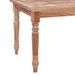 Table basse Batavia 90x50x45 cm Blanchie Bois de teck solide - Photo n°6