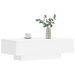 Table basse blanc 100x49,5x31 cm bois d'ingénierie - Photo n°3