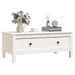 Table basse Blanc 100x50x40 cm Bois massif de pin - Photo n°4