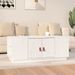 Table basse Blanc 100x50x41 cm Bois massif de pin - Photo n°1