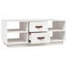 Table basse Blanc 100x50x41 cm Bois massif de pin - Photo n°6