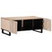 Table basse blanc 100x55x40 cm bois de manguier massif - Photo n°5