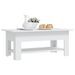 Table basse Blanc 102x55x42 cm - Photo n°2