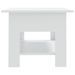 Table basse Blanc 102x55x42 cm - Photo n°4