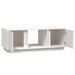 Table basse Blanc 110x50x40 cm Bois massif de pin - Photo n°6