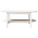 Table basse Blanc 110x55x45 cm Bois massif de pin - Photo n°5