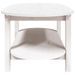 Table basse Blanc 110x55x45 cm Bois massif de pin - Photo n°6