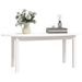 Table basse Blanc 110x55x45 cm Bois massif de pin - Photo n°4