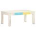 Table basse Blanc 110x60x45 cm Bois de manguier massif - Photo n°7