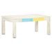 Table basse Blanc 110x60x45 cm Bois de manguier massif - Photo n°9