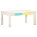 Table basse Blanc 110x60x45 cm Bois de manguier massif - Photo n°10