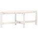 Table basse Blanc 118x63x45 cm Bois massif de pin - Photo n°1