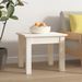 Table basse Blanc 35x35x30 cm Bois massif de pin - Photo n°1