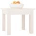 Table basse Blanc 35x35x30 cm Bois massif de pin - Photo n°4