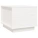 Table basse Blanc 40x50x35 cm Bois massif de pin - Photo n°1