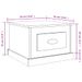 Table basse blanc 50x50x35 cm bois d'ingénierie - Photo n°10